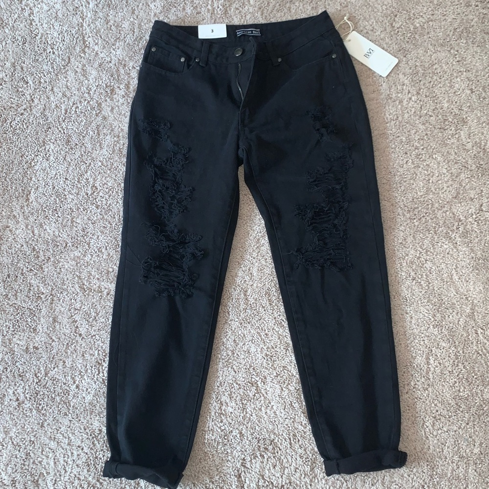 American Bazi high rise boyfriend jeans